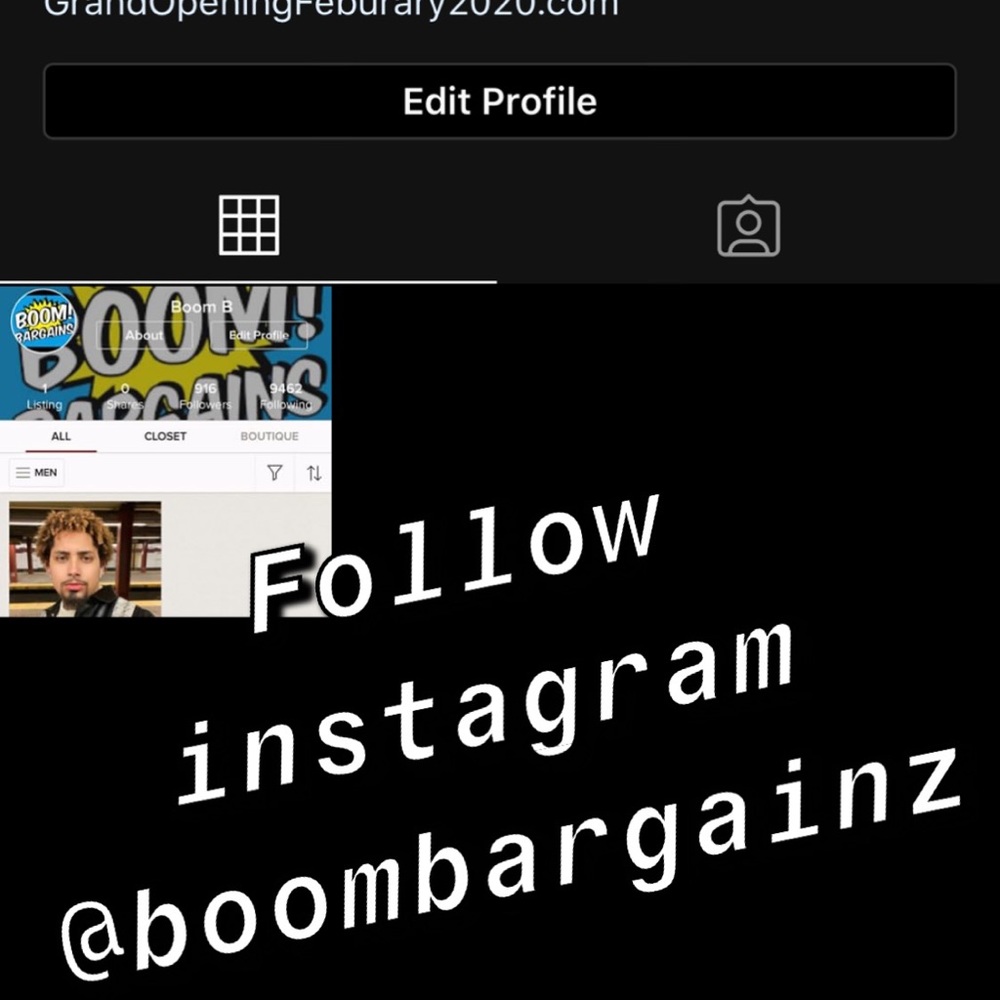Follow IG BoomBargainz